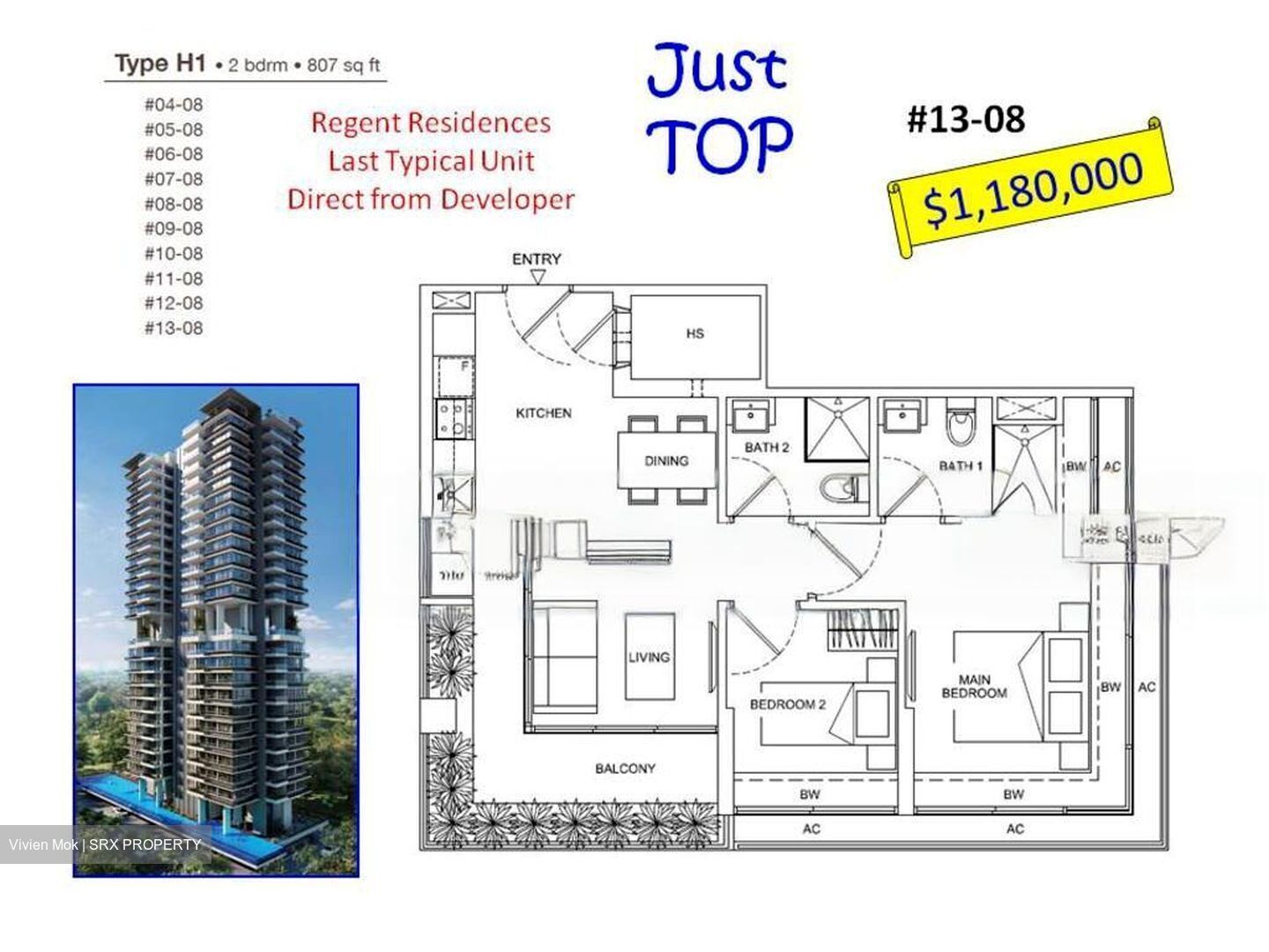 Regent Residences (D12), Apartment #477316401